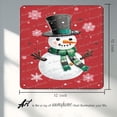 thumbnail image 3 of Christmas Snowman Vintage Tin Sign for Front Door Home Bedroom Kitchen Garden Yard Front Door Wall Decor Fun Kids Christmas Winter Holiday Party Decoration Gifts Winter Decoration 12x12 Inch, 3 of 6