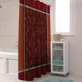 thumbnail image 6 of Fall Shower Curtain Maple Leaf Black Check Plaid Shower Curtains for Bathroom Leaves Retro Red Bath Curtains Sets for Autumn Thanksgiving Seasonal Bathroom Decor Polyester Fabric Waterproof 36 x 72 in, 6 of 6