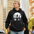 thumbnail image 4 of Alien Bigfoot Loch Ness Monster Moon Sweatshirt Funny Space UFO Hunter Sasquatch Yeti Dinosaur Nerd Believe Hoodie, 4 of 7