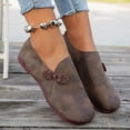 thumbnail image 4 of HTHLVMD Office Shoes, Slip On Casual Flat Shoes, Comfortable Non-Slip Daily Shoes, Traditional Chinese Style Flats, Women's Casual Flat Shoes - Lightweight for Daily Use - Rubber Sole, Brown 6.5, 4 of 7