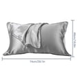 thumbnail image 2 of Funda de almohada multicolor de poliéster, funda de almohada de repuesto para cama, accesorios para ropa de cama, gris oscuro Jumpingount HA7061-12B, 2 of 7