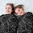 thumbnail image 5 of Halloween Spider Webs Round Blanket,Comfortable Soft Flannel Throw Blanket,All Season,Warm Lightweight Blankets for Sofa Bed Couch Living Room Chair 47"x47", 5 of 5