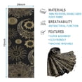 thumbnail image 2 of Black Gothic Sun Moon Pattern Hot Yoga Mat Towel Non Slip for Hot Yoga - Quick-Drying Yoga Mat Cover with 4 Corner Pockets with Travel Bag - Hot Yoga Towel Non Slip 70"x26", 2 of 6
