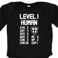 thumbnail image 4 of Inktastic Level 1 Human Boys or Girls Long Sleeve Baby Bodysuit, 4 of 5