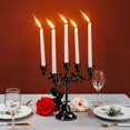thumbnail image 2 of 5 Candelabros para boda, Vela de aleación de zinc, Mesa de comedor, Cena a la luz de las velas, Interior de hotel, Adornos de decoración, Negro, 2 of 4