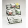 thumbnail image 2 of Cal Mil 1812-39 Iron 3-Tier Platinum Nine Jar Display - 13 x 9.5 x 17.5 in., 2 of 2