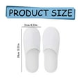 thumbnail image 3 of Under $5 A Pair Of Disposable Slippers,Disposable Slippers,Disposable Slippers For Guests Slippers For Travel Shoeless Home Spa Slippers With Non Slip(White), 3 of 9