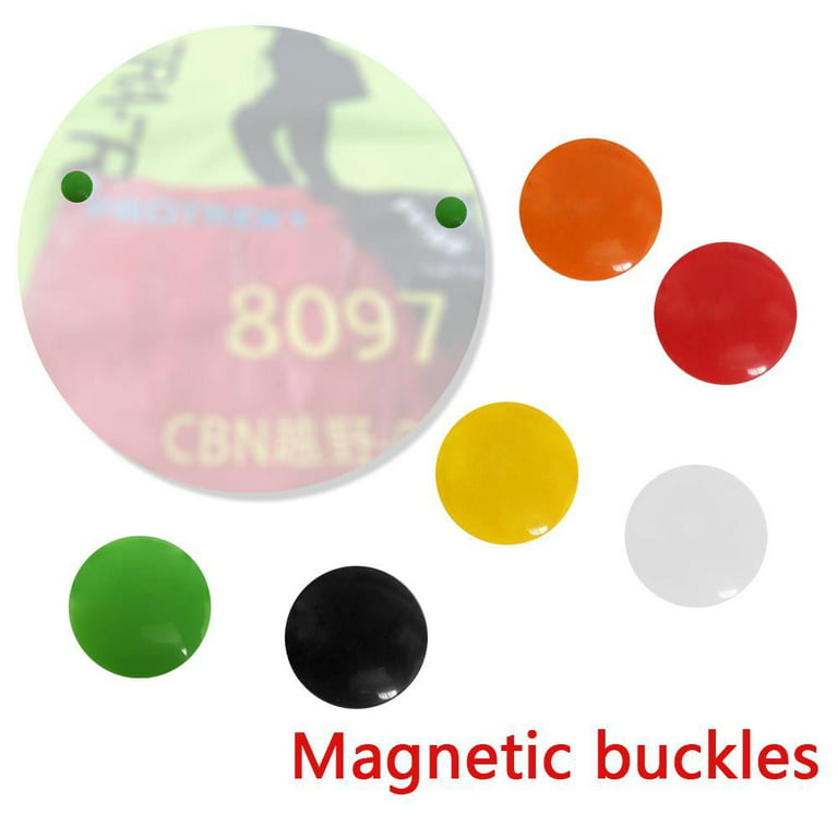 Magnetic Buckles Run-Bib Race Number Clips Holders Magnets Running Cycling  J7M3 