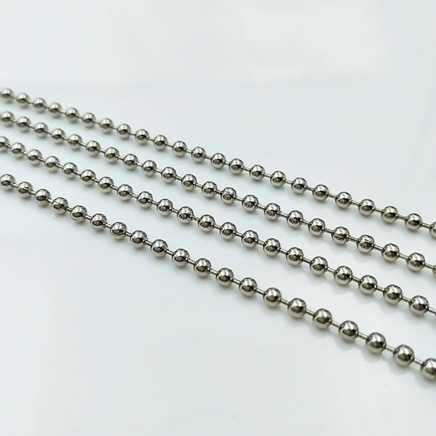 LOTTO ALL'INGROSSO 100 CATENE A SFERA 2,4 Mm 30" 76CM 30 - Foto 5