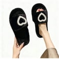 thumbnail image 4 of Bovxnpu House Slippers for Women Casual Indoor/Outdoor Shoes, Women's Casual Open-Toe Size Heart-Shaped Flat Comfortable Furry Slippers Warm Shoes Home Slippers Comfy Indoor House Shoes, 4 of 8