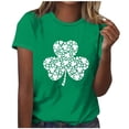 thumbnail image 2 of Meichang T-Shirts de la Saint-Patrick pour Femmes, T-Shirts Graphiques Amusants de la Saint-Patrick, Hauts Mignons à Col Rond, T-Shirts Décontractés à Manches Courtes, Saint-Patrick, 2 of 4