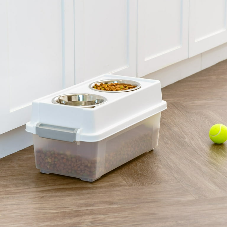 Iris USA Airtight Elevated Feeder Storage Container 12 qt