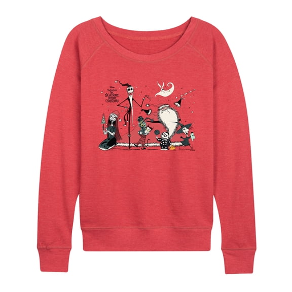 The Nightmare Before Christmas - Nightmare Before Xmas - Women's French Terry Long Sleeve Pullover