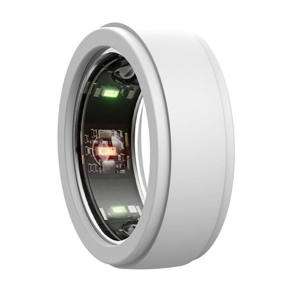Soft Elastic Anti-Scratch Sweat-resistant Silicone Silicone Cover Protector Smart Ring Protective Case WHITE S