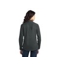 thumbnail image 2 of Port Authority Adult Female Women Plain Long Sleeves Shirt Steel Grey Small, 2 of 6