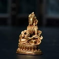 thumbnail image 2 of Lucky buddha,Buddha statue, Changshou Buddha statue handmade copper Tibetan Buddhist small Buddha statue, 2 of 3