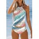 thumbnail image 1 of Traje de baño para mujer con estampado conservador, dividido, colorido, multicolor, diverso, biki, 1 of 6