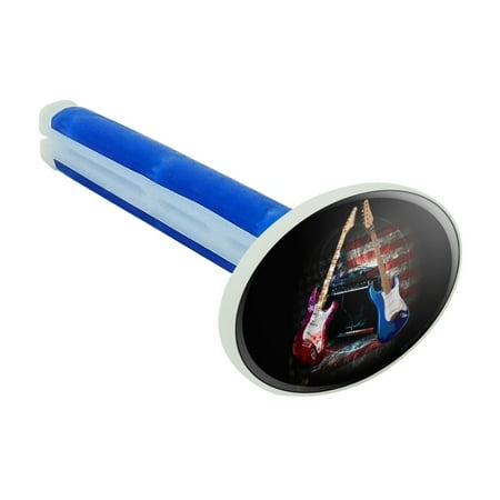Electric Guitars American USA Flag Rock and Roll Red White Blue Car Air Freshener Vent Clip