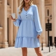 thumbnail image 2 of Sngxgn Women's Pencil Dress Office Work Dresses Party(Blue,S), 2 of 9