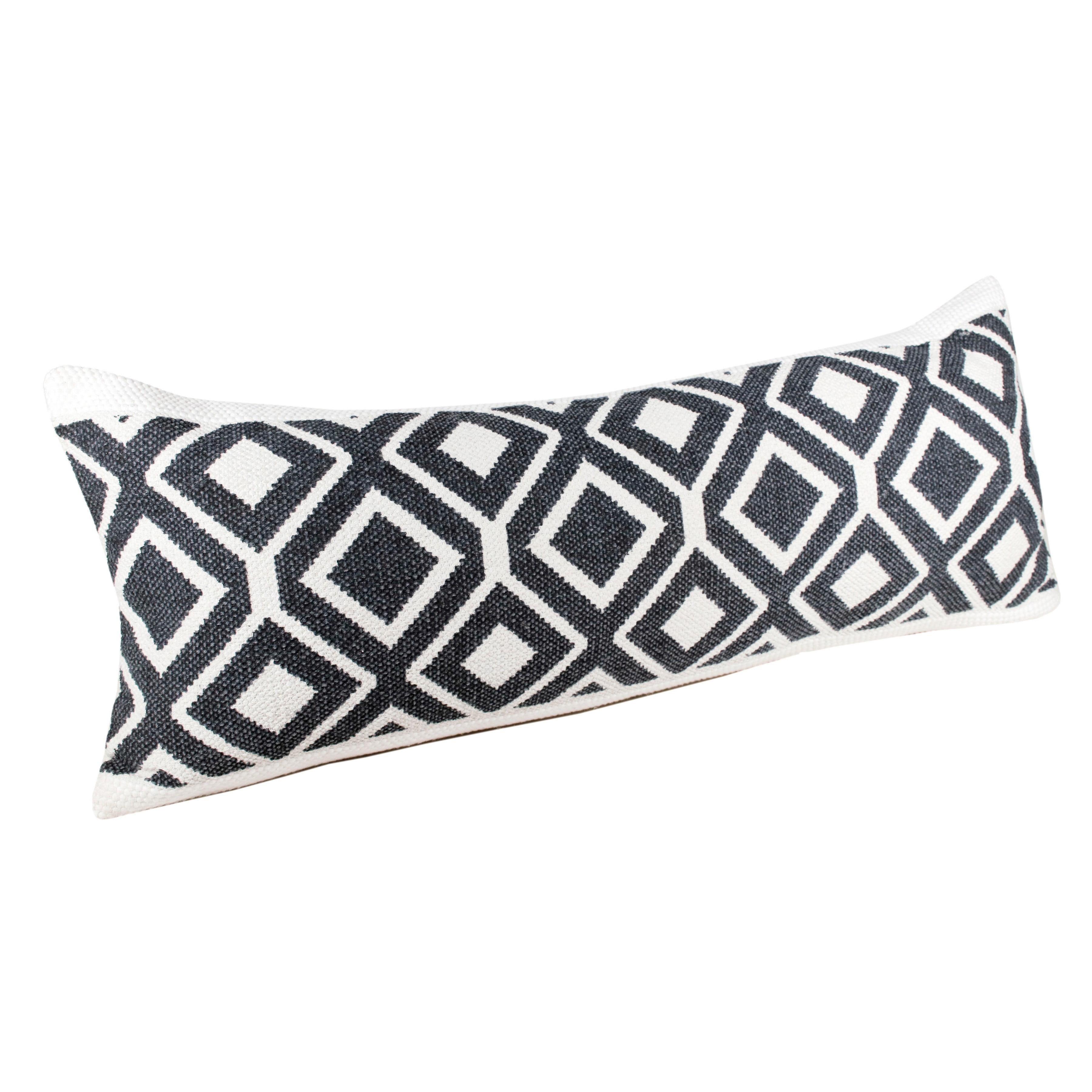 Desert Fields Everyday Geometric Diamond Lumbar Throw Pillow