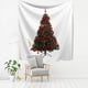 thumbnail image 1 of Serie de árboles de Navidad personalizada, Sábana de Picnic estética para dormitorio, colcha, póster, manta, tapiz con estampado artístico, decoración para colgar en la pared, 1 of 4