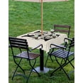 thumbnail image 4 of Fsddascl Letter N Outdoor Tablecloth - 60x60 Inch Square Dining Table Cover, Monogram Words Waterproof Outdoor Table Cloth with Umbrella Hole & Zipper for Picnic/Patio/Party, 4 of 7