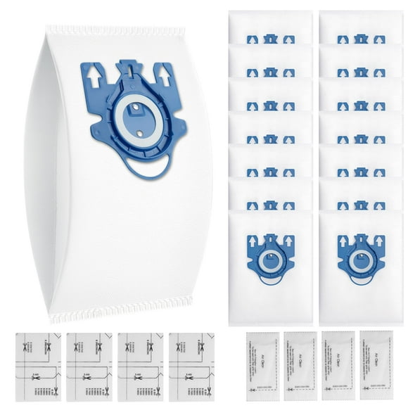 Bolsas para aspiradora Bluearks 3D Airclean GN, paquete de 14 unidades, aspiradora Miele