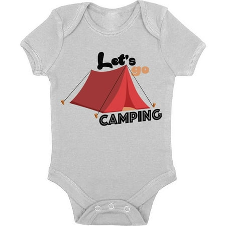 

Ugly Camping Long Sleeve Bodysuit - Red Tent Lets Go Campin Graphic Body for Kids Boys Girls Holiday Weekend Camp Outfit