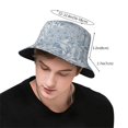 thumbnail image 5 of ZICANCN Vintage Botanical Flower Floral Leaf Bucket Hat, Unisex Print Double-Side-Wear Bucket Hat for Golf Fishing Beach Outdoor, 5 of 5