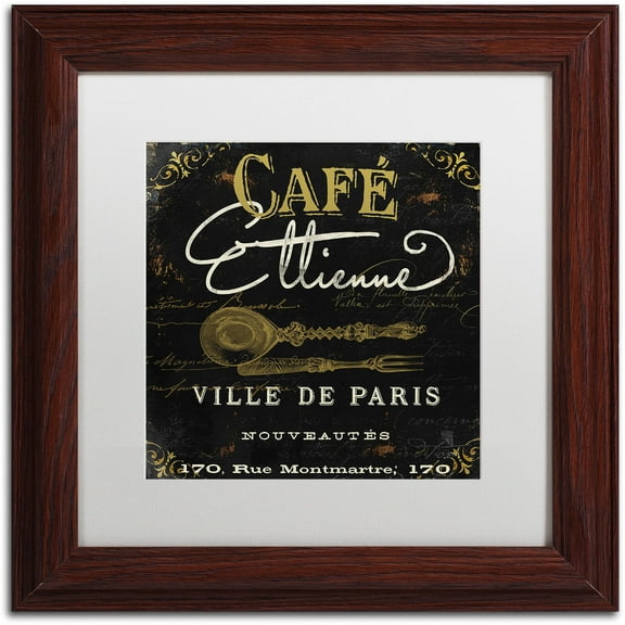 Trademark Fine Art "La Cuisine II" Canvas Art by Color Bakery White Matte, Wood Frame