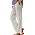 thumbnail image 3 of Kmdttou Women'S Spring Printed Elasticated Waist Full Length Casual Pants Nine-Point Pants, 3 of 6