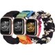 thumbnail image 1 of 3 paquetes compatibles con Apple Watch Band Scrunchies 42 mm Tela Patrón suave Tela impresa Pulsera Pulsera Mujer Iwatch Bandas elásticas Scrunchy 44 mm, 1 of 5