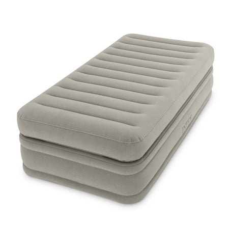 Intex 64443E Inflatable Prime Comfort Elevated Twin Airbed with Built-In
