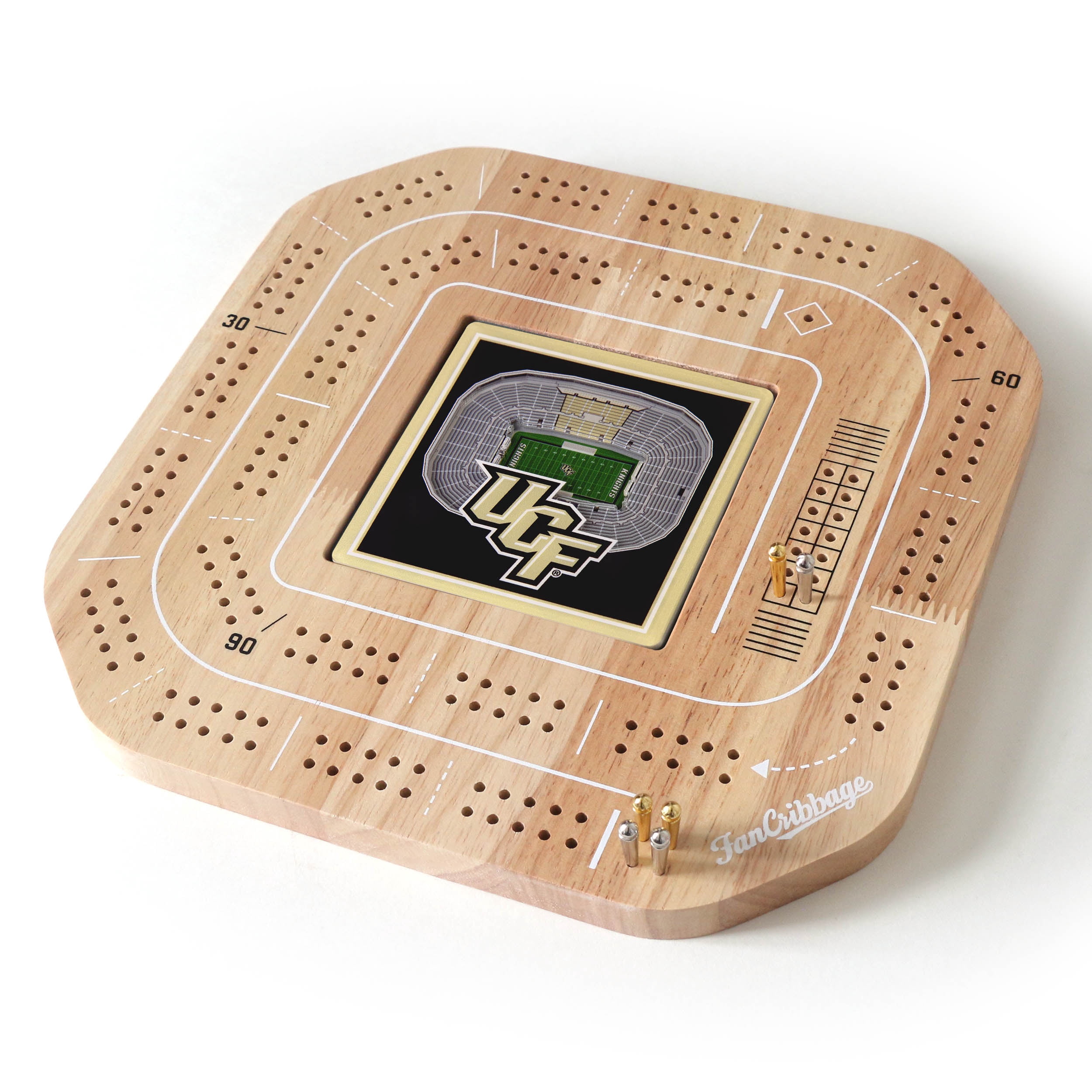 YouTheFan NCAA Central Florida Knights Stadiumview Cribbage