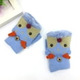 thumbnail image 2 of Wmkox8yii Winter Plus Velvet Thick Gloves For 3-7 Years Old Children Cartoon Flip Cover Fingerless Warm Gloves, 2 of 4
