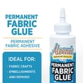 thumbnail image 2 of Aleene’s Permanent Fabric Glue, 4 fl oz – Machine Washable No-Sew Adhesive for Clothing, Denim, Cotton, Polyester & Fabric Crafts, 2 of 3