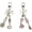 2pcs, variant on Cute Keychain Aesthetic Keychain Accessories for Women Preppy Backpack Phone Charm Keychain Emo Grunge Accessories