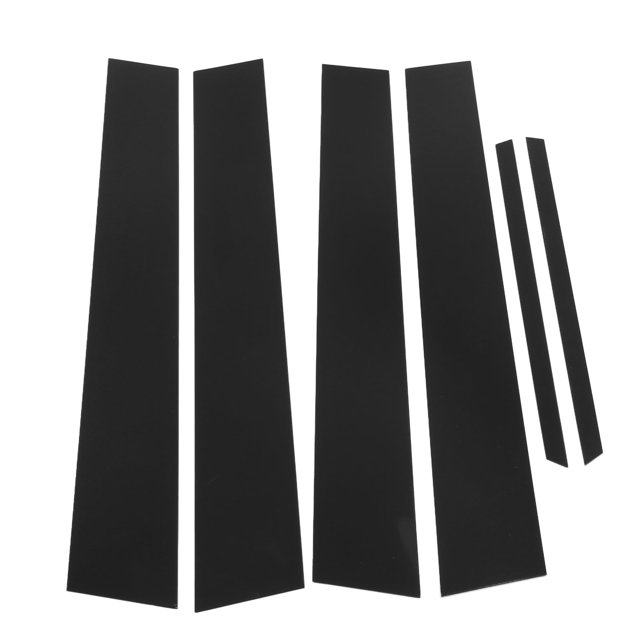 Pillar Post Trim,6Pcs Car Side Door Window Pillar Decal Trim B Pillar Cover Trim Proven Performance