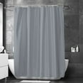 thumbnail image 4 of VQPeo Plastic Shower Curtain, Waterproof Liner, Magnet-Weighted Drape for Bathroom Stalls & Water Splash Protection, 4 of 5