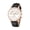 D, variant on Unisex Watch PU Leather Strap Chronograph Watch with 3 Eye Dial, Fashion Analog Wristwatch for Men Women, Casual Dress Watch for Couples