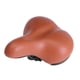 thumbnail image 1 of Asiento de bicicleta cómodo para mujeres y hombres, sillín de bicicleta ancho, cojín suave de repuesto para bicicleta con ajuste universal que absorbe Marrón, 1 of 8