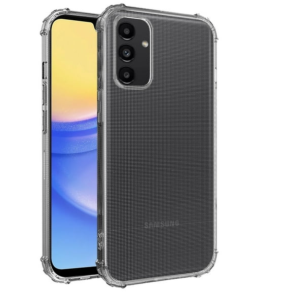 Designed for Samsung Galaxy A16 5G Hybrid Clear TPU Bumper, Shockproof, Rubber Silicone 4 Corners Gel, Lightweight, Protective Slim Back Phone Case Cover - Clear