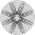 thumbnail image 1 of Ahgly Company Indoor Round Patterned Platinum Gray Area Rugs, 8' Round, 1 of 1