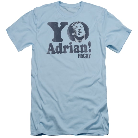 Rocky Yo Adrian Adult 30/1 T-Shirt Light Blue