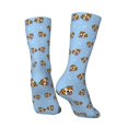 Zufioo Terrier Print Thigh High Socks,Knee High Socks For Women and men
