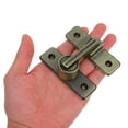 thumbnail image 3 of Minkissy 1Pcs Stainless Steel Square Sliding Door Guide Brown Locking for Homeowners Garden Doors, 3 of 6