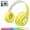 Yellow, variant on Bluetooth Over Ear Headphones, Wired & Wireless Yellow Gaming Headphone, Colorful LED Lights, Foldable Hi-Fi Stereo Headphones with Mic & 3.5mm Jack Suitable for Classroom/Home Office/PC/Mobile