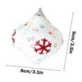 thumbnail image 3 of Fasiaou 3.15" Christmas Foam Ball Ornaments 3 pcs Glitter Sequin Foam Ball Shatterproof Christmas Decorations Tree Balls Xmas Hanging Balls for Xmas Trees Wedding Party Holiday Decorations(White), 3 of 8