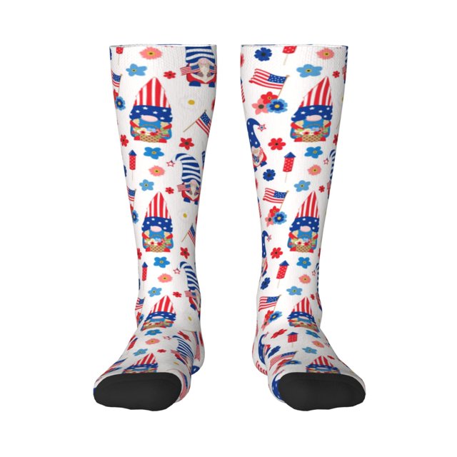 Balery 4th Of July Calcetines novedosos Calcetines deportivos Calcetines hasta la rodilla Calcetines de algodón Calcetines originales y geniales