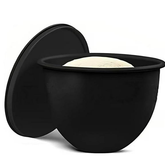 5-Quart Silicone-Lined Mixer Bowl with Lid & Pour Spout, Dishwasher Microwave Safe Non-Stick Bowl, Compatible with Vertical Mixers & Food Processors